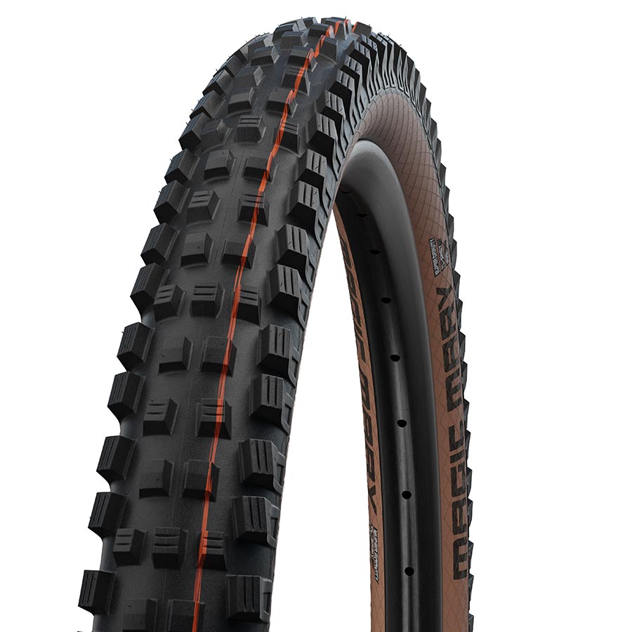 Neumático Schwalbe Magic Mary - 29 x 2,4 sin cámara plegable BLK/Bronce Evolution Line Super Gravity Addix Soft