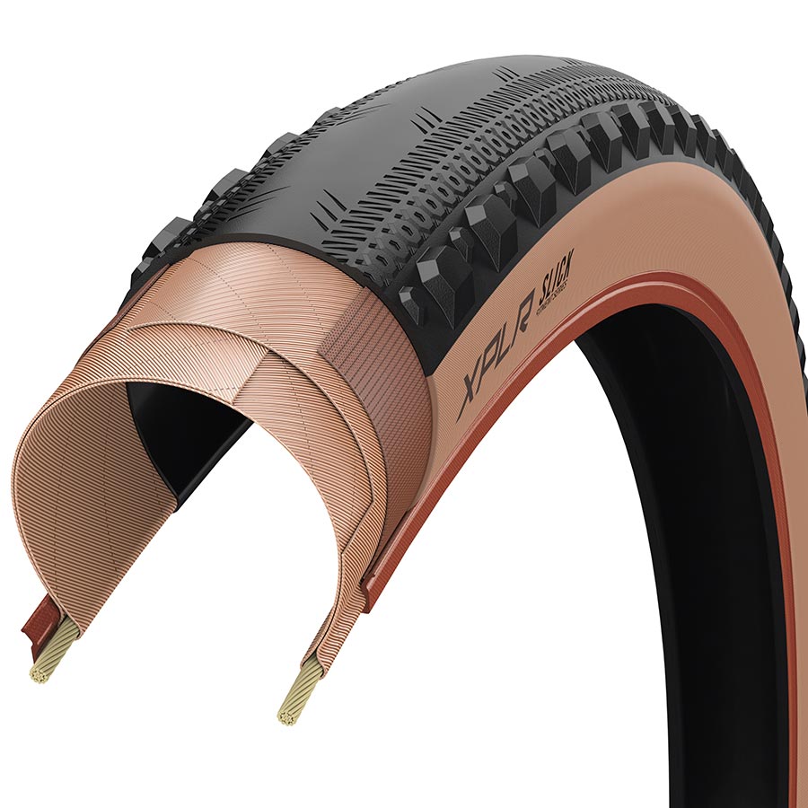 Neumático Zipp Goodyear XPLR Slick Gravel 700x40C plegable, sin cámara, Dynamic:UHP M:Wall Black
