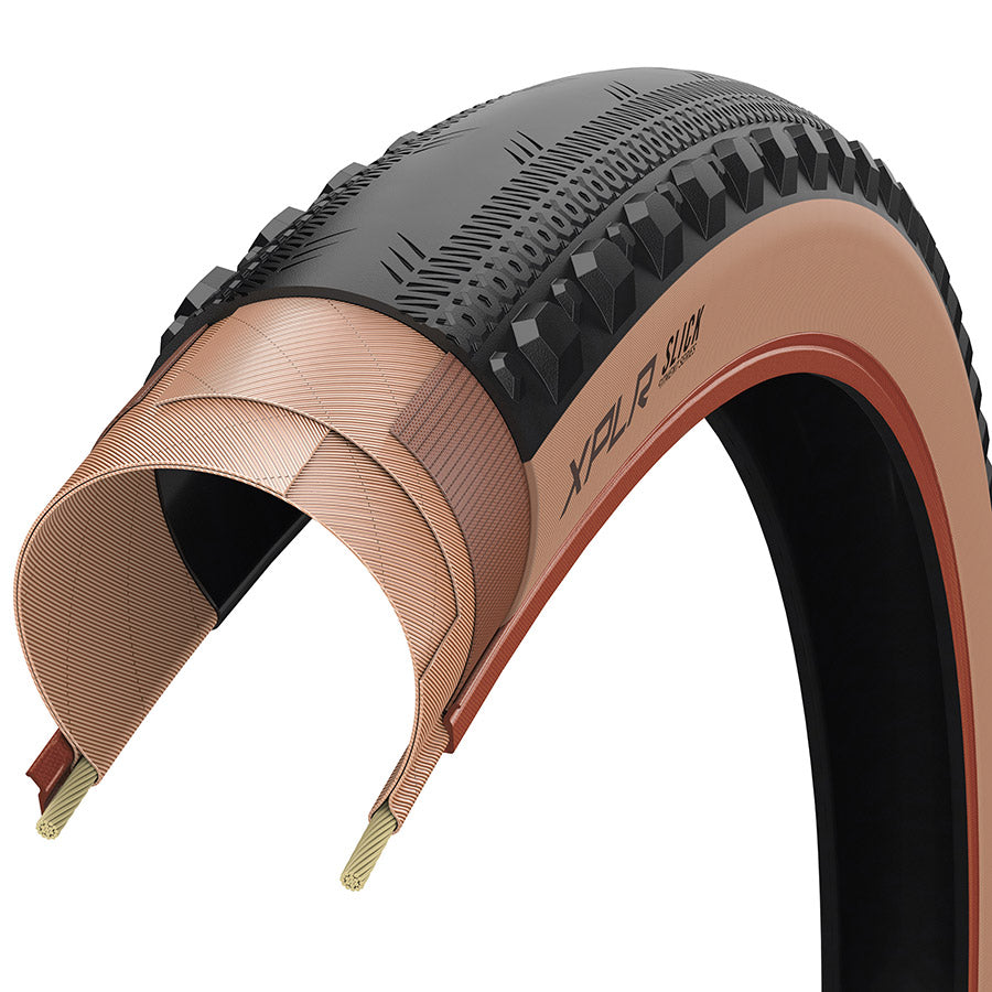 Zipp Goodyear XPLR Slick Gravel Tire 700x45C Folding Tubeless Ready Dynamic:UHP M:Wall Black
