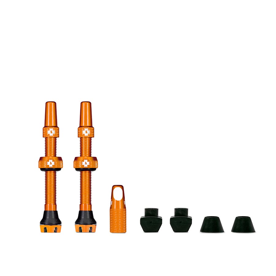 Kit de válvulas sin cámara Muc-Off V2 (par naranja de 44 mm)