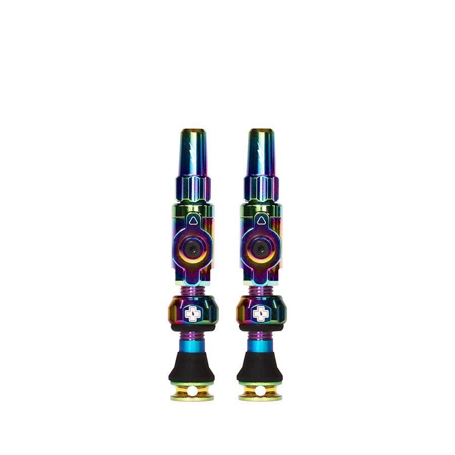 Vástagos de válvula sin cámara Muc-Off Big Bore Lite - Pequeños, 30 mm, iridiscentes