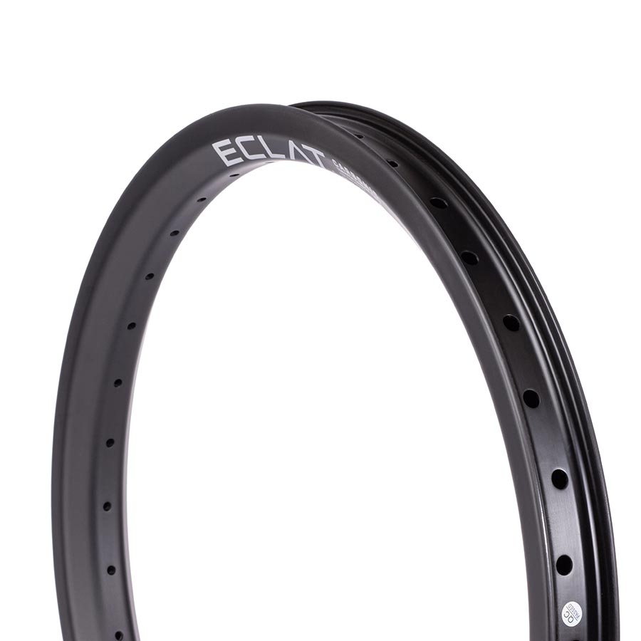 Llanta Eclat Carbonic de 20 pulgadas sin frenos, 36 agujeros, color negro