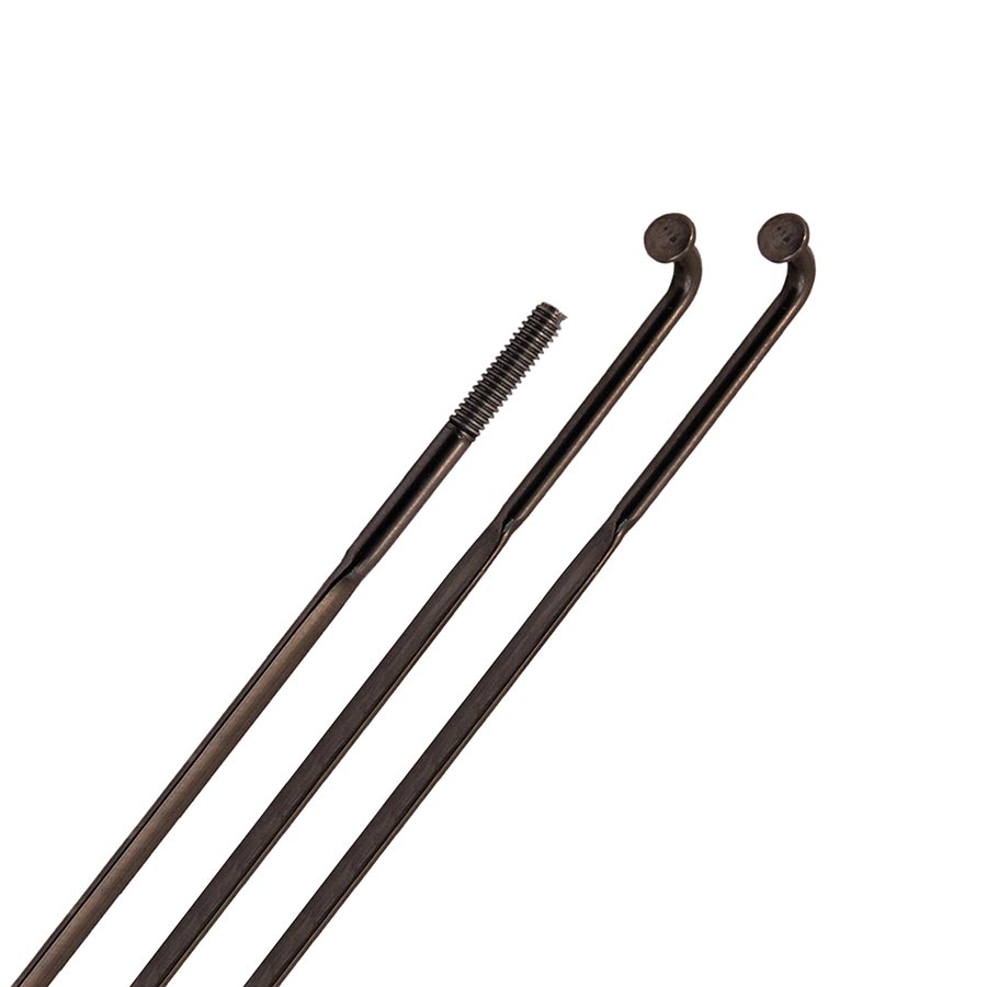 Radios Zipp CX-Ray negros con curva en J TCS Longitud: 232 (3 piezas)