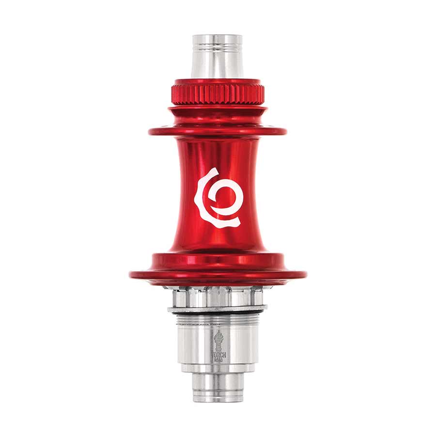 Buje trasero Industry Nine Classic Road Disc CL Disc de 24 agujeros, 12 mm, TA de 142 mm, Shimano Road 11, color rojo