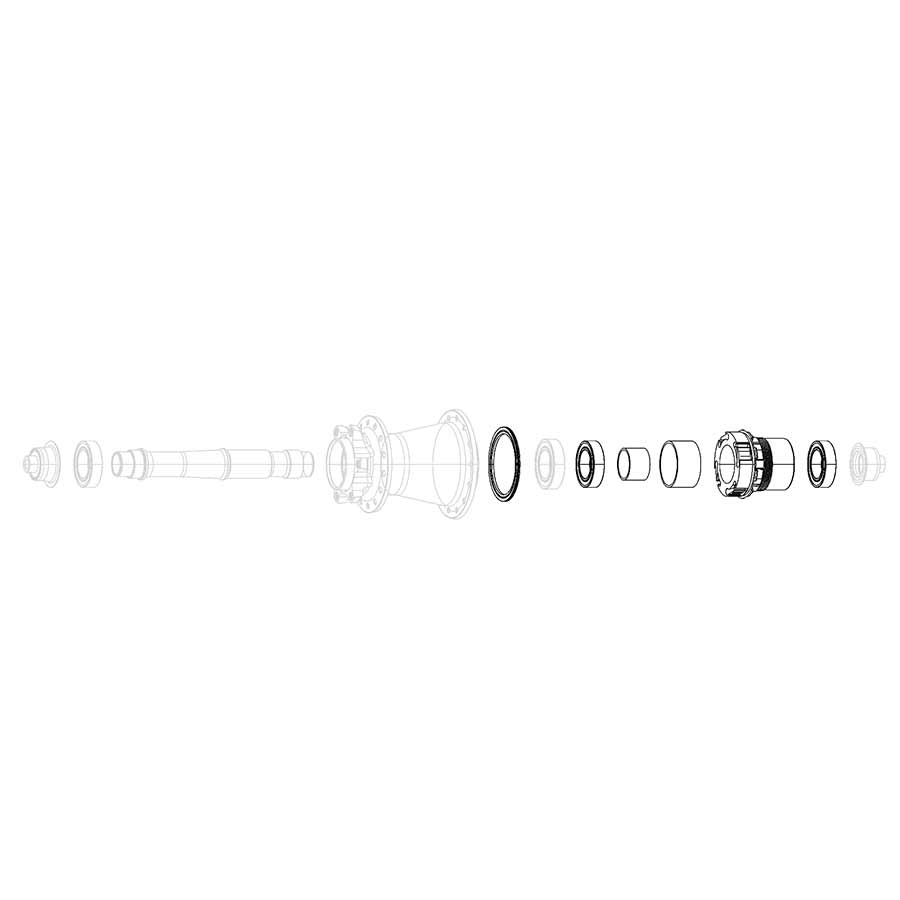 Rodamientos de cuerpo de buje libre SRAM XD - Bujes X0 de 11/12 velocidades Rise 60 B1 Roam 30 Roam 40 Rail 40 Rise XX Roam 50 B1 Roam 60 B1