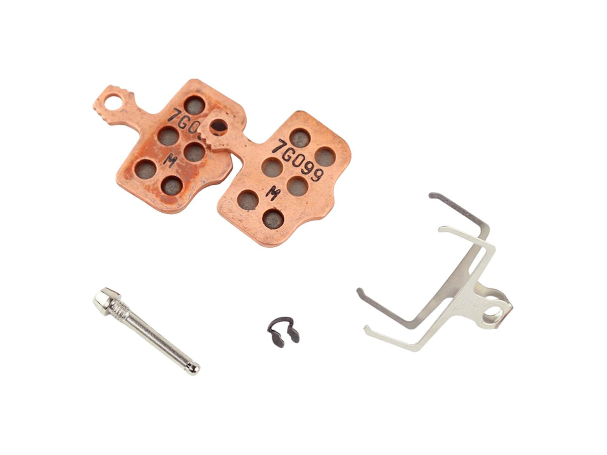 Pastillas de freno de disco SRAM de compuesto sinterizado con respaldo de acero, potentes para carretera Level Elixir de 2 piezas