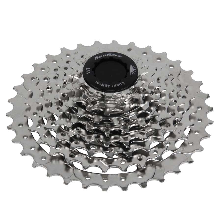 Cassette SunRace M96 de 9 velocidades, 11 dientes y 34 dientes, níquel