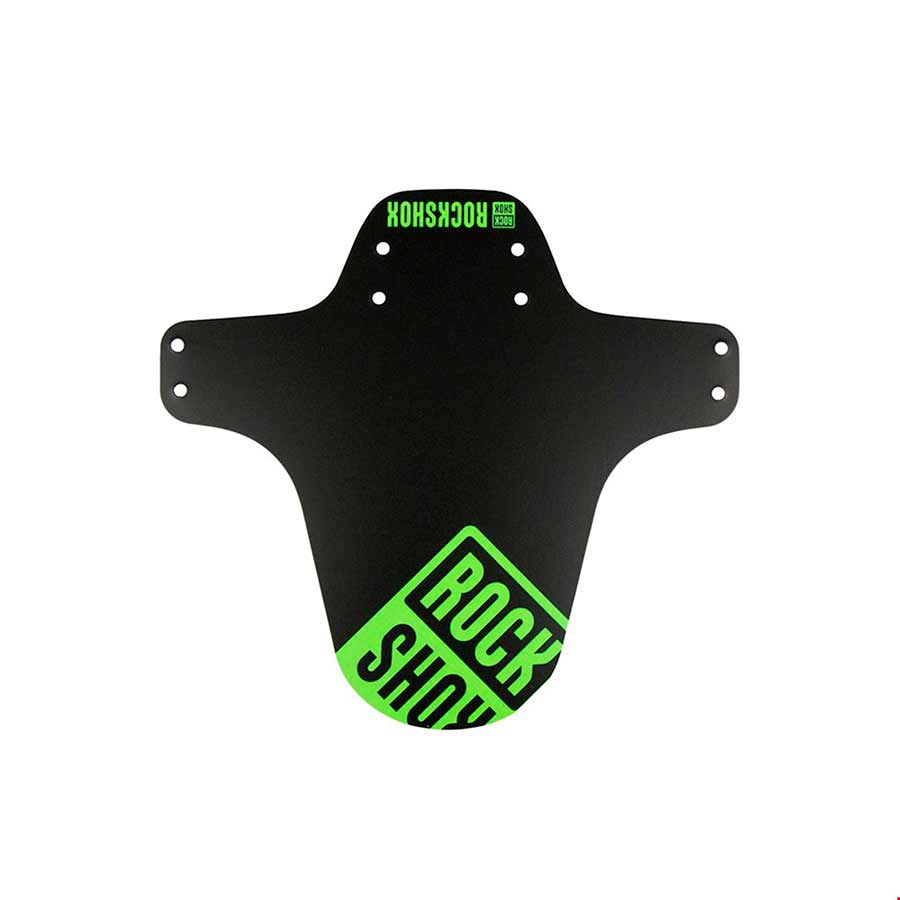 Guardabarros de horquilla RockShox MTB negro con estampado verde neón