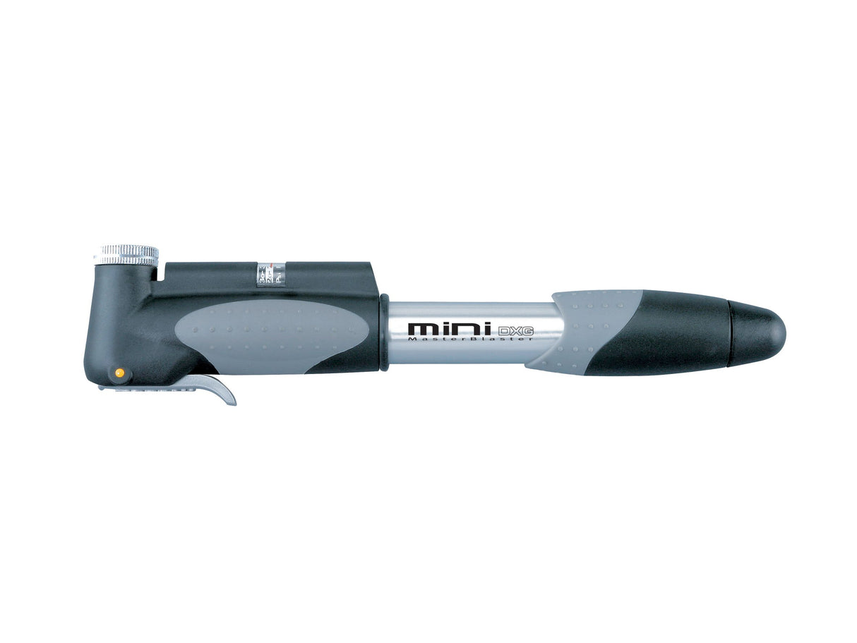 Topeak Mini Dual DXG Mini Pump- 140psi With Gauge Silver/Black
