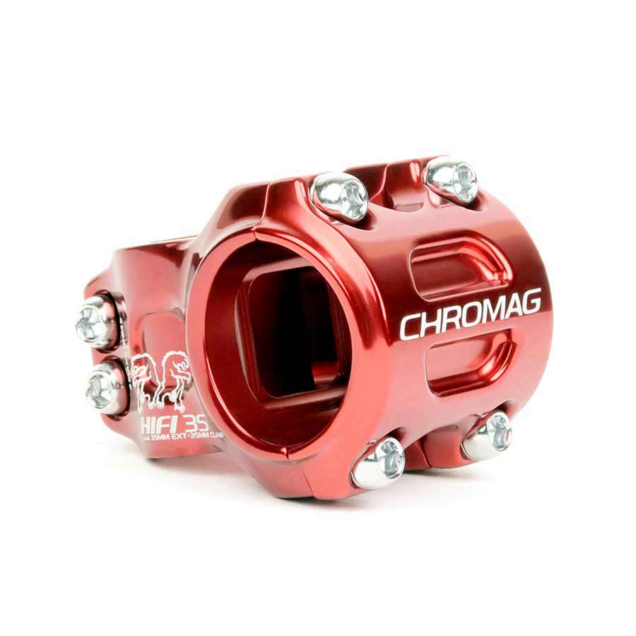 Potencia Chromag HiFi 1-1/8 L: 50 mm 0° Diámetro: 35 mm Rojo