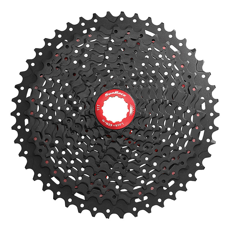 Cassette Sunrace CSMX8 de 11 velocidades, 11-46 dientes, negro