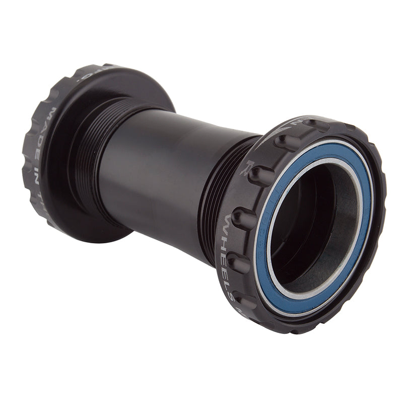 Eje de pedalier Wheels Manufacturing BSA 30 (inglés), interfaz de cuadro BSA, rodamientos ABEC-3 para eje de 30 mm, color negro