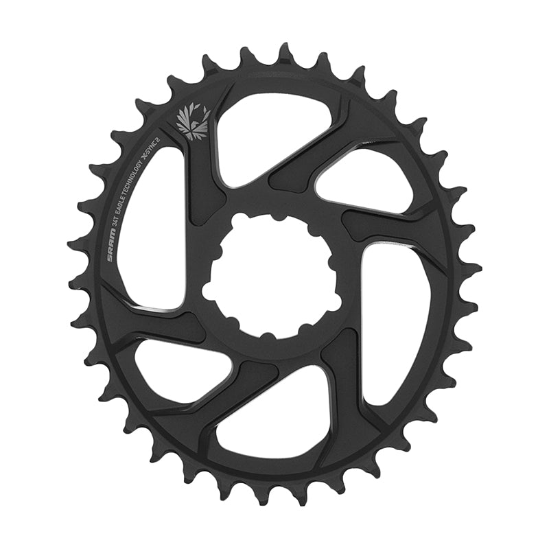 Plato ovalado SRAM X-Sync 2 Eagle de montaje directo, 34 dientes, 3 mm de avance, 12 velocidades, negro