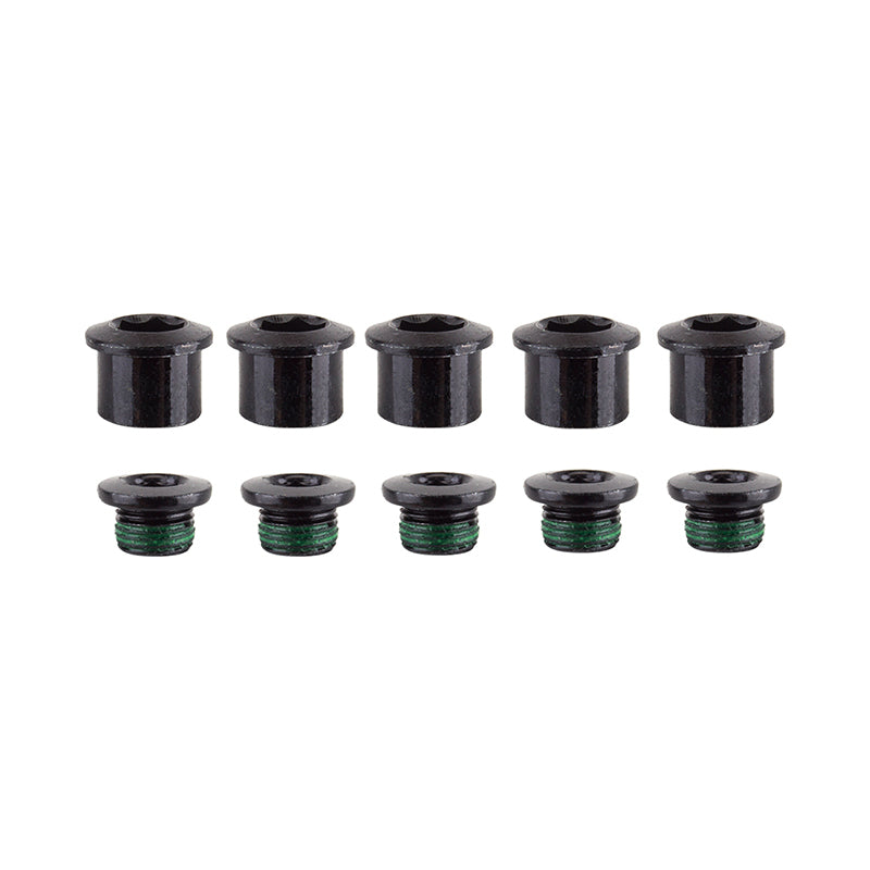 SRAM Road Double Chainring Aluminum Boltset 10 pieces BLK also fits SRAM Omnium Cranks