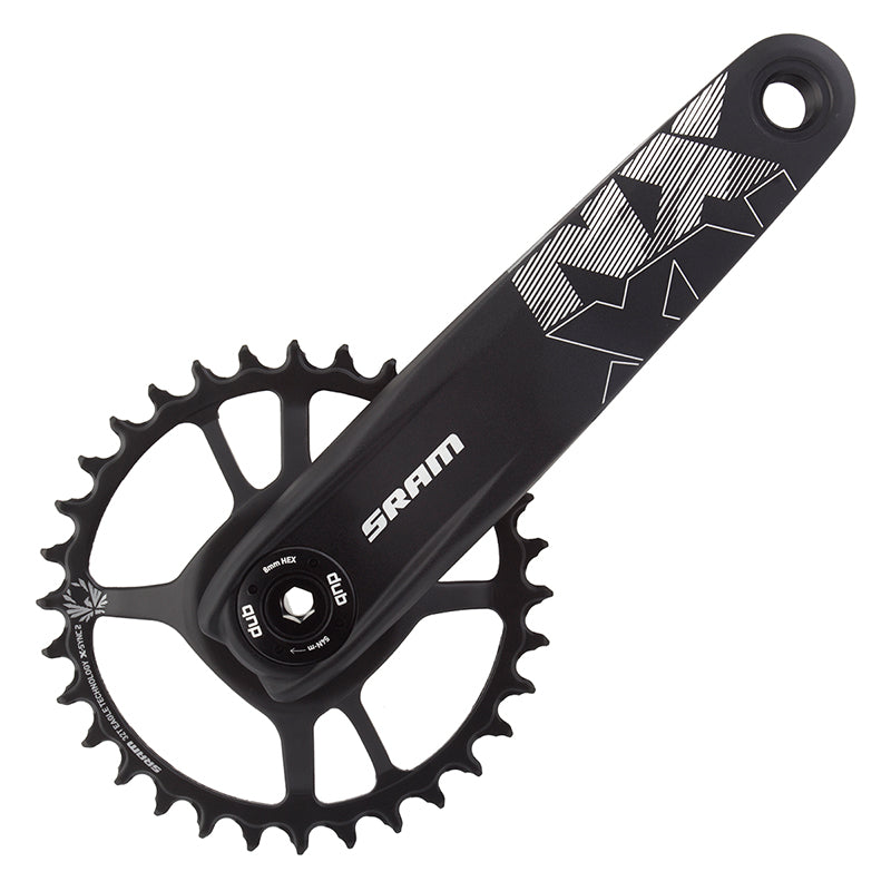 Juego de bielas SRAM NX Eagle - 175 mm, 12 velocidades, 32 dientes, eje DUB de montaje directo, interfaz negra