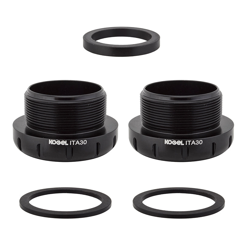 Eje de pedalier de aleación Kogel Bearings ITA DUB (Road) - Negro