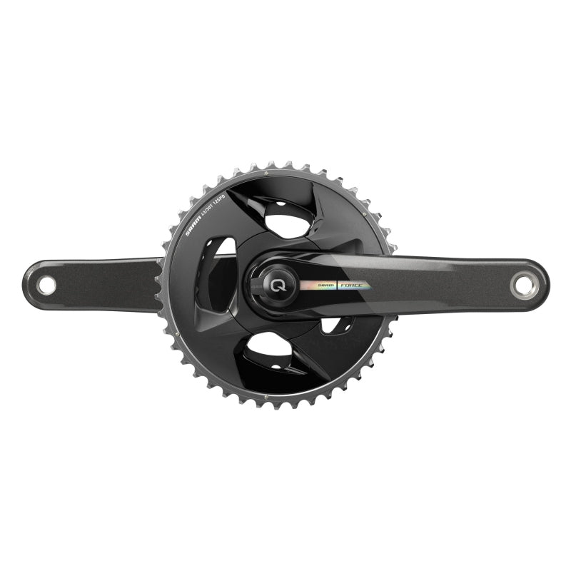 Juego de bielas SRAM Force D2 con medidor de potencia 2x Wide Velocidad: 12 Eje: 28,99 mm BCD: Montaje directo 43/30 DUB 175 mm Disco de carretera negro