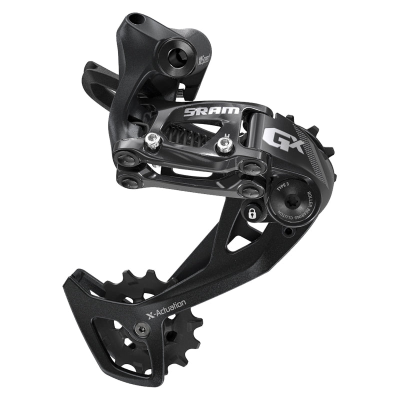 Desviador trasero SRAM GX - 11 velocidades, jaula mediana, negro, 2x con embrague