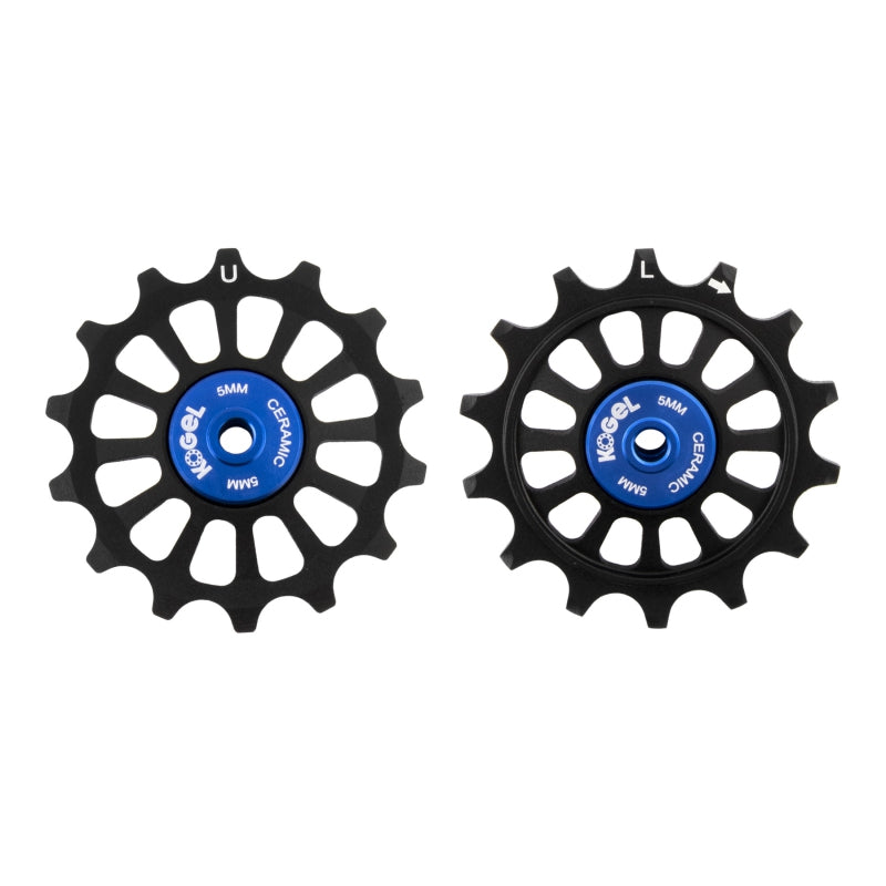 Juego de poleas cerámicas híbridas Kogel Bearings 14/14T SRAM 12 Cross - Negro