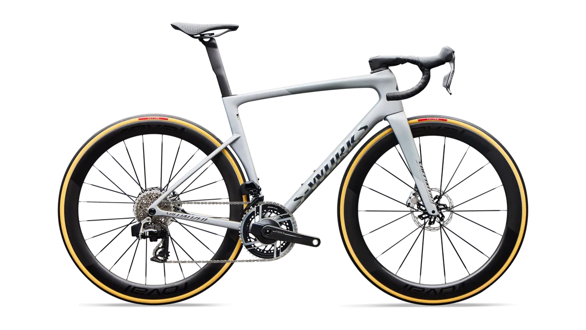 S-Works Tarmac SL9 - SRAM RED AXS - Satin Silver Dust / 44