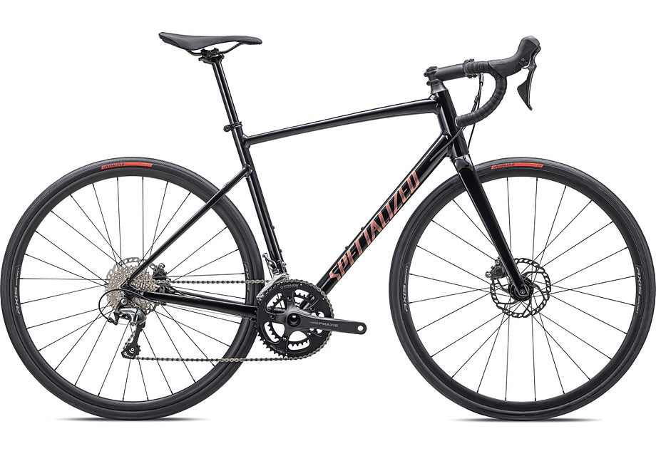 2026 Specialized Allez E5 Sport Bike Gloss Tarmac Black 52