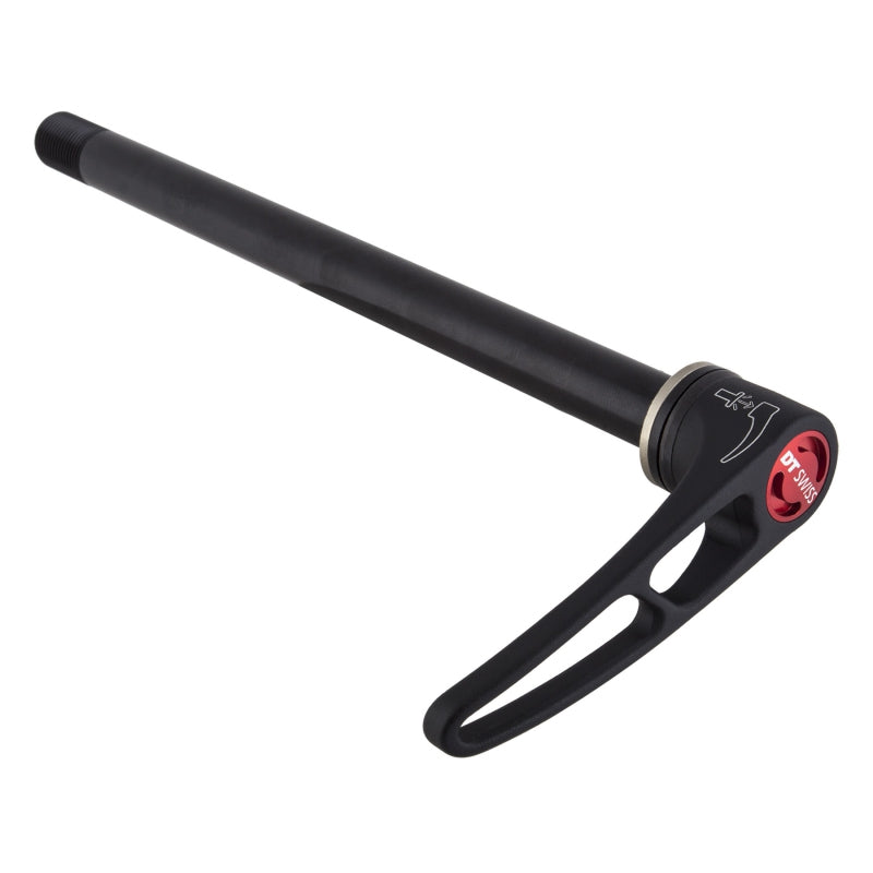 Eje pasante trasero DT Swiss RWS MTB - 12 x 142 mm Longitud total 163 mm Paso de rosca M12 x 1,5 mm Arandela plana Palanca enchufable