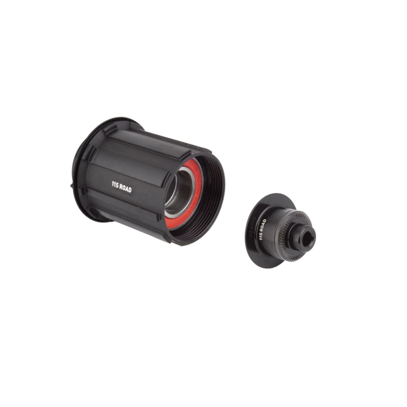 Cuerpo de buje libre DT Swiss de 3 trinquetes - Shimano HG 11 Road Standard, rodamiento sellado de aluminio/acero, cierre rápido x 130/135 mm, kit con tapa de extremo