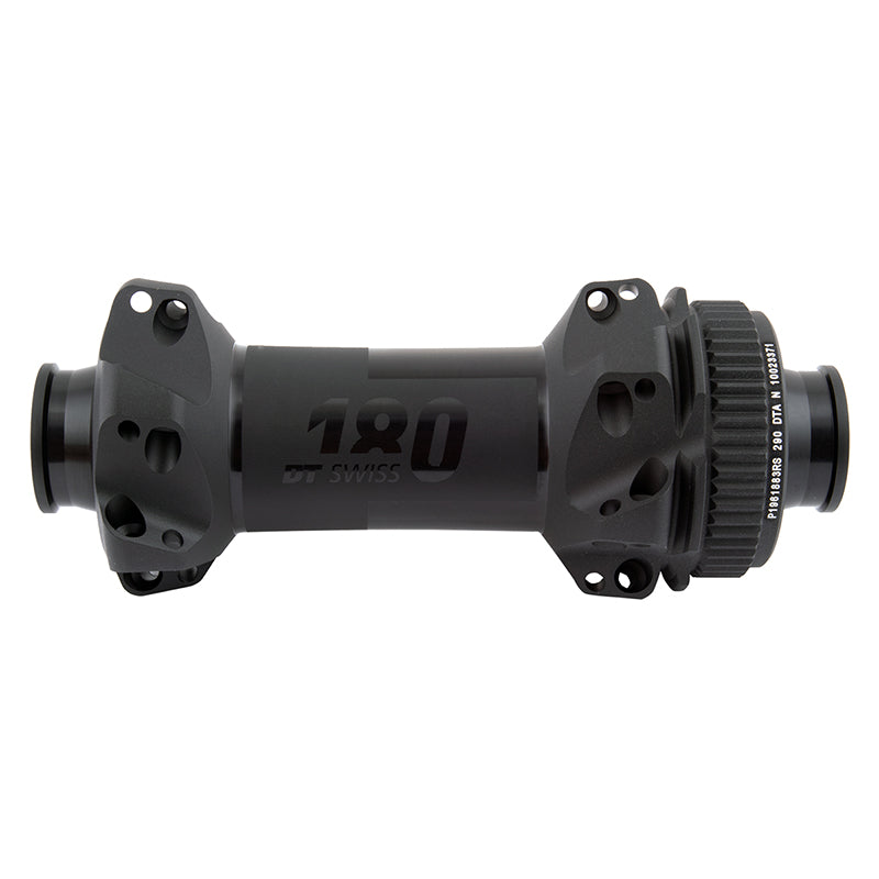 Buje delantero DT Swiss 180 - 12 x 100 mm, Center-Lock, negro, 24 h, tiro recto