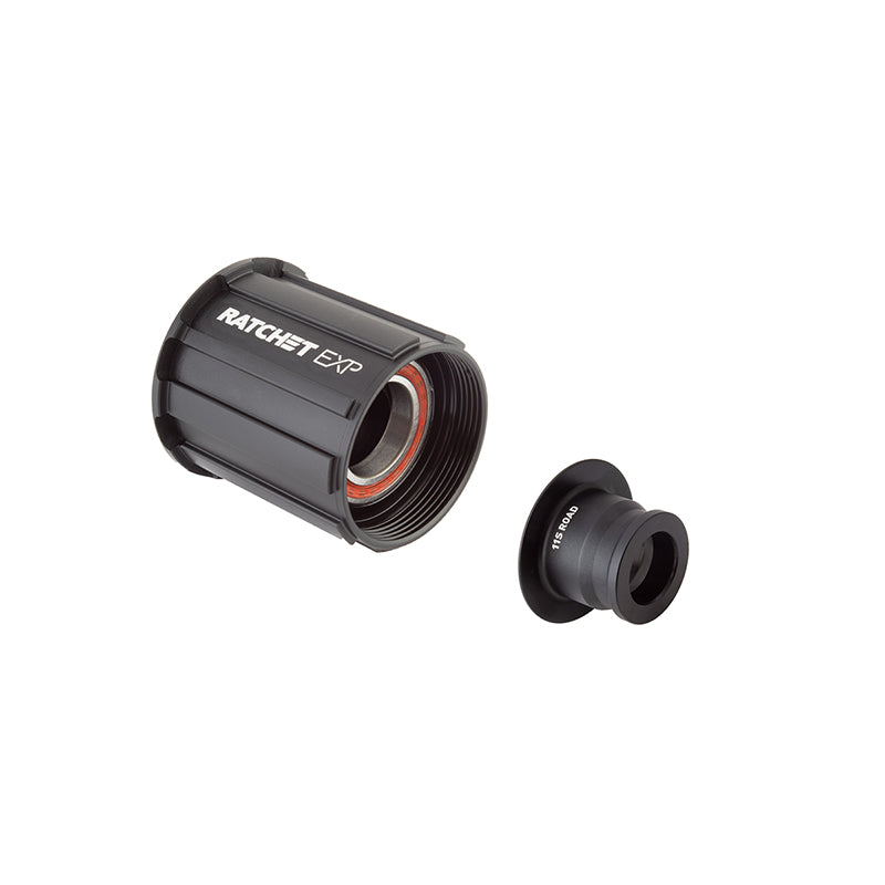 Cuerpo de buje libre DT Swiss Ratchet EXP - Shimano HG 11 Road Light, kit de rodamientos sellados de aluminio con tapa de extremo de 12 x 142 mm