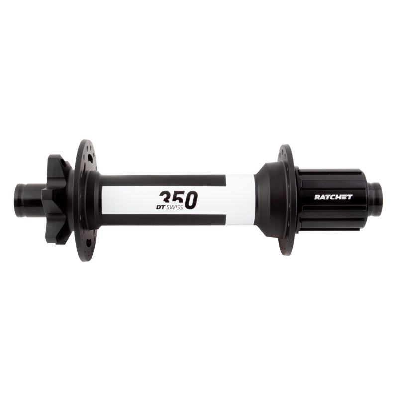 Buje trasero DT Swiss 350 - 12 x 197 mm, 6 tornillos, HG11 MTN, negro, 32 agujeros, 36 puntos