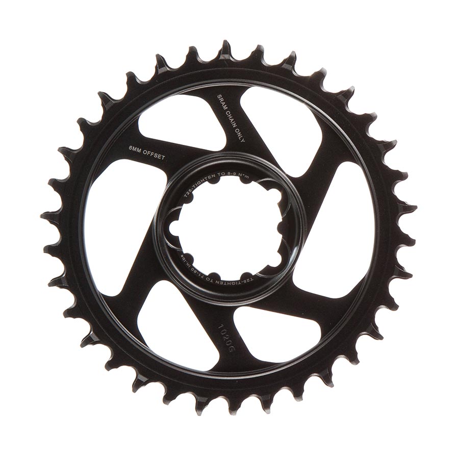 Plato SRAM Eagle Dientes: 34 Velocidad: 11/12 BCD: Montaje directo Aluminio Gris Lunar/Polar 6 mm
