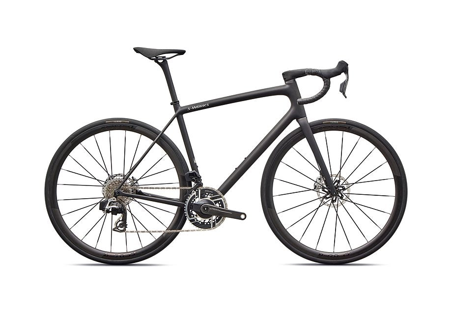 2026 Specialized Aethos S-Works Axs Bike Satin Carbon / Gloss Dolomite Metallic 56