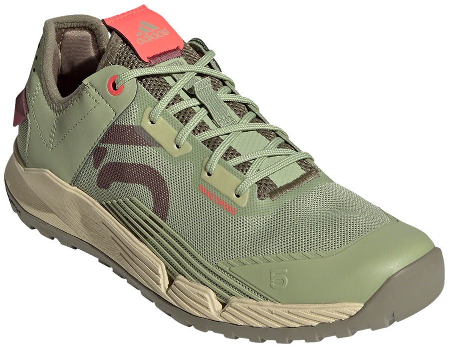 Five Ten Trailcross LT Flat Shoes - Women's Magic Lime/Quiet Crimson/Orbit Green 7