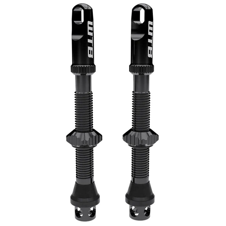 WTB TCS Alloy Max-Flow Presta Valve Stem 55mm Blk Pair