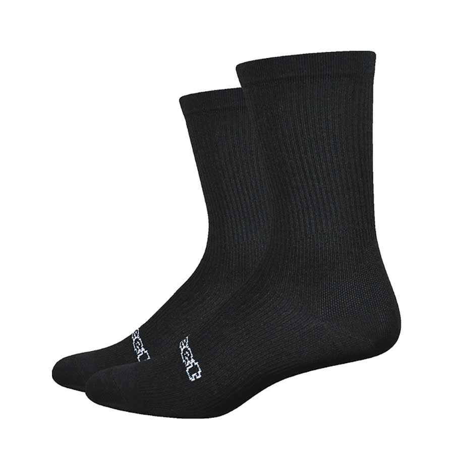 Calcetines DeFeet Evo Classique de 6" (talla 12), color negro