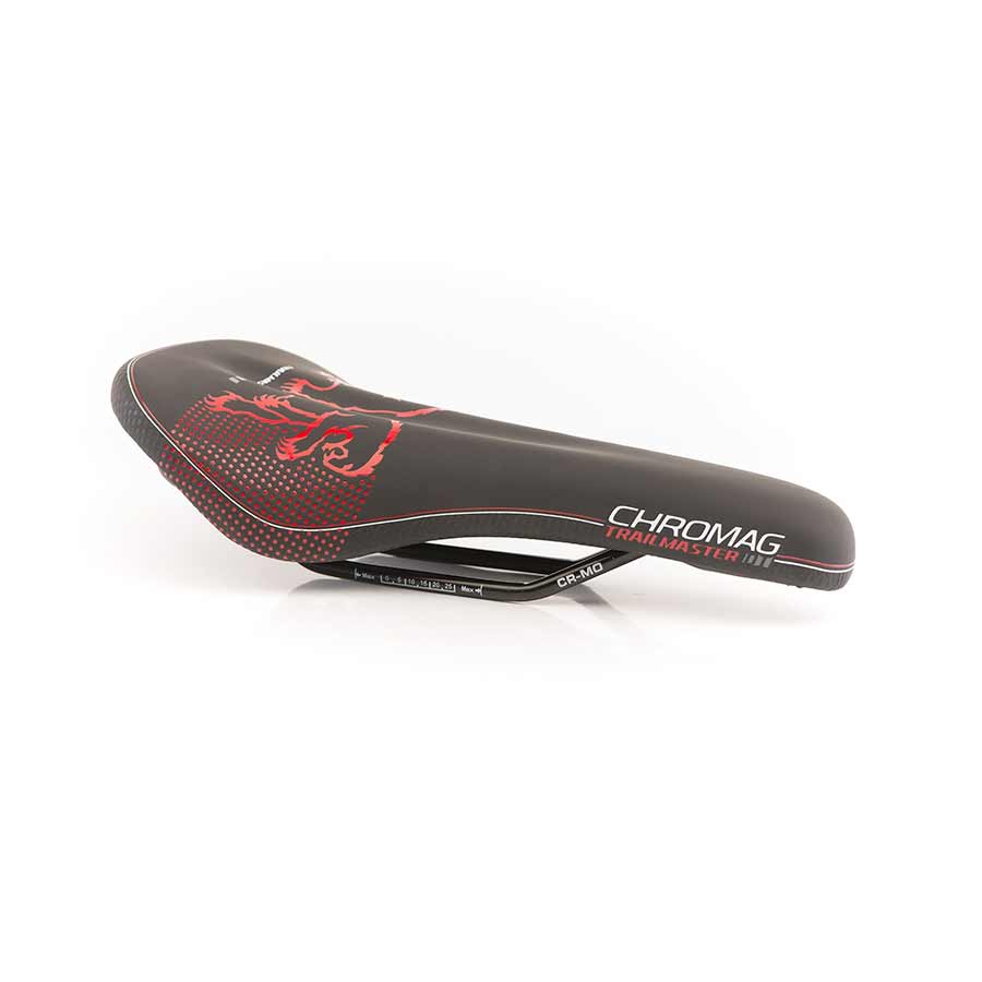 Sillín Chromag Trailmaster DT 280 x 135 mm 305 g Negro/Rojo