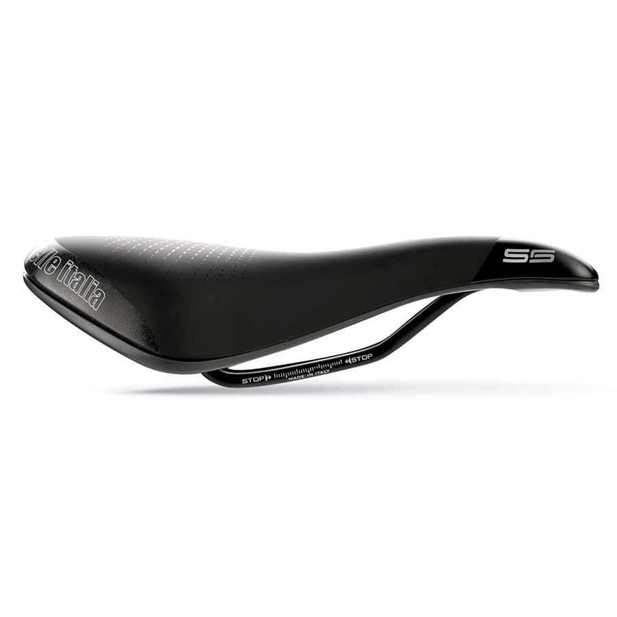 Sillín Selle Italia S 5 Superflow 255 x 145 mm 318 g Negro/Hi-Viz