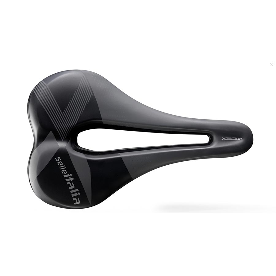 Sillín Selle Italia X-Bow Superflow Ti 316 S 255 x 145 mm para hombre, 250 g, color negro