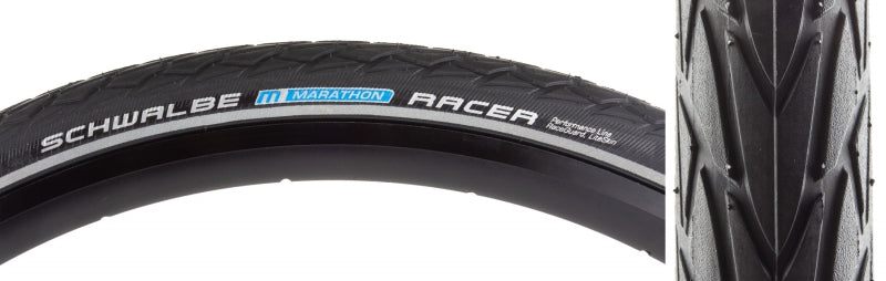 Neumático Schwalbe Marathon Racer - 26 x 1,5 Clincher Wire BLK Performance Line RaceGuard Addix E-25