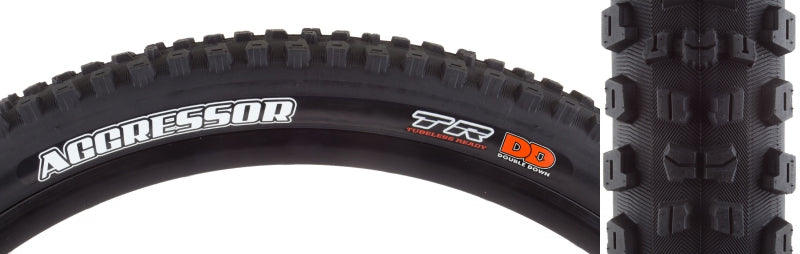Neumático Maxxis Aggressor - 29 x 2,3 sin cámara, plegable, negro, doble DD