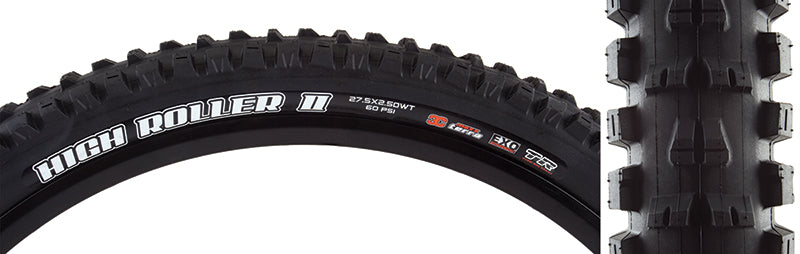 Neumático Maxxis High Roller II - 27,5 x 2,5 sin cámara plegable BLK 3C Maxx Terra EXO Wide Trail