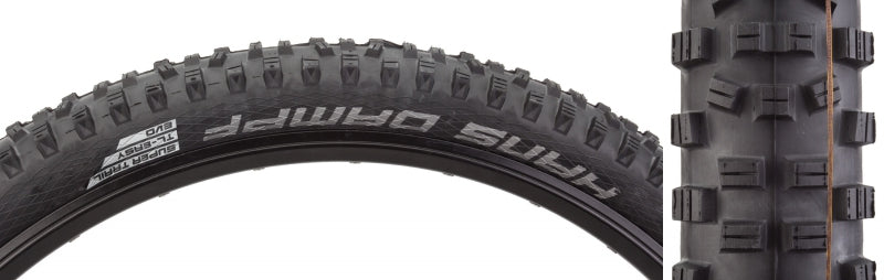 Neumático Schwalbe Hans Dampf - 27,5 x 2,35" Tubeless Plegable BLK Evolution Line Addix Soft Super Trail