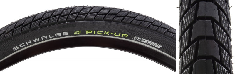 Neumático Schwalbe Pick-Up - 20 x 2,35 Clincher Wire BLK/Reflective Performance Line Super Defense Addix E Twin Skin E-50