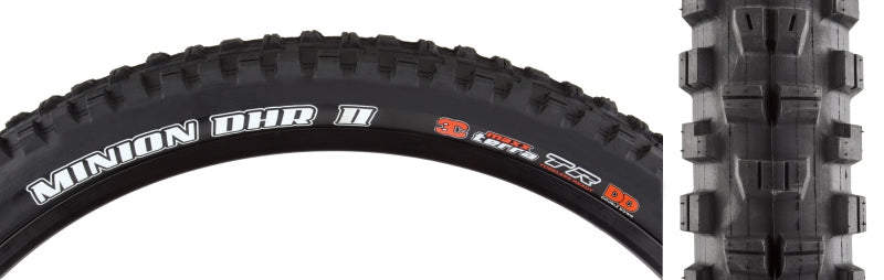 Neumático Maxxis Minion DHR2 26x2.30 plegable, sin cámara, 3C Maxx Terra EXO 60TPI, negro