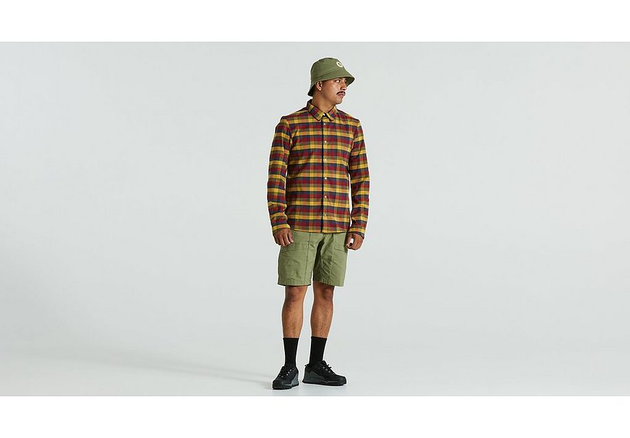 Specialized S/F Rider's Flannel Shirt Ls Men Multi Flag Check M