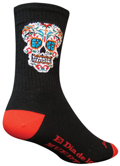 Calcetines SockGuy Crew El Día - 6" Negro Talla pequeña/mediana