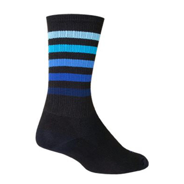 Calcetines largos SockGuy SGX - 15 cm, negro/azul, talla L/XL
