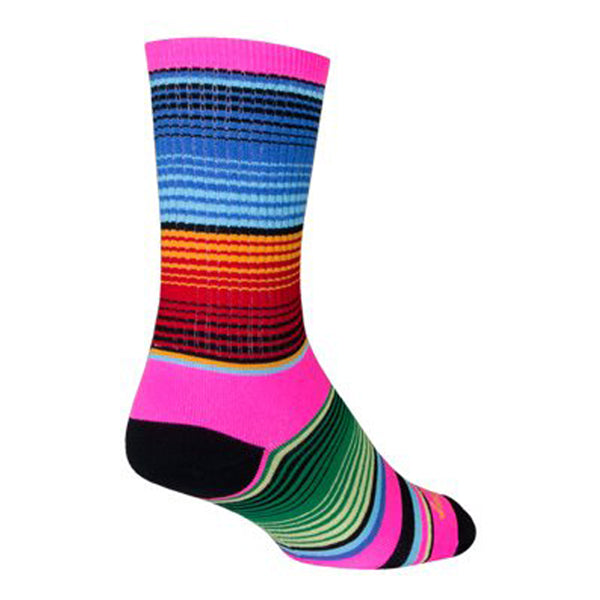 Calcetines Siesta de SockGuy Crew - Rosa/Multicolor, 15 cm, tallas grandes/extra grandes