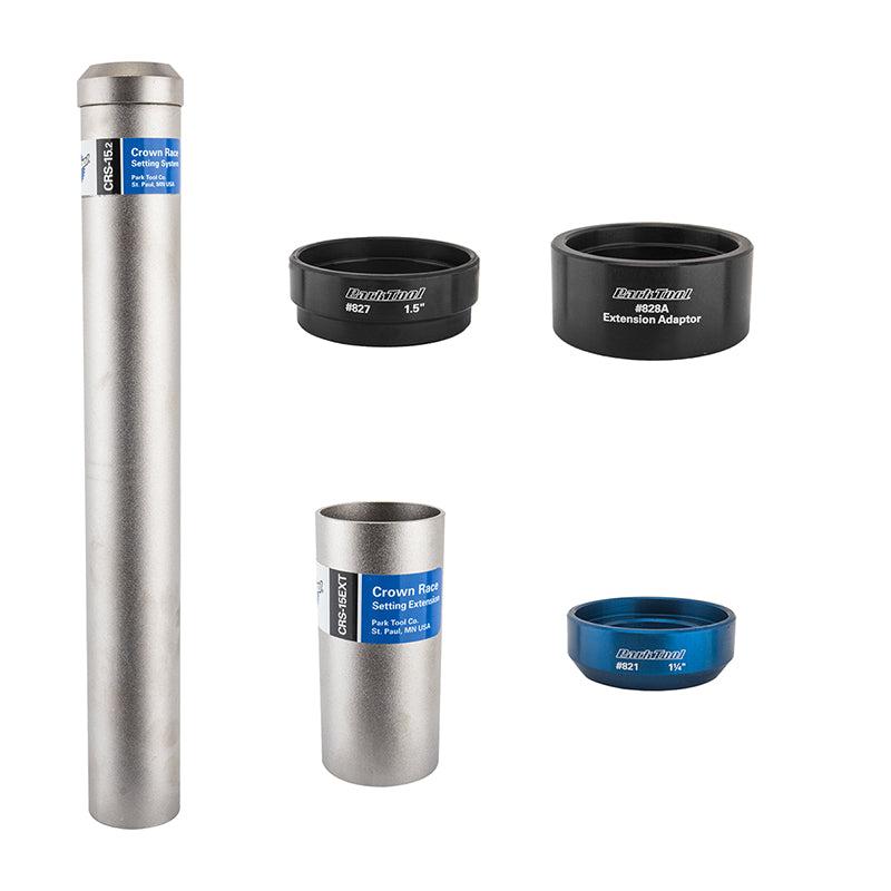 Sistema de ajuste de pista de corona Park Tool CRS-15.2 (sobredimensionado) para horquillas de 1,5" y 1-1/4"