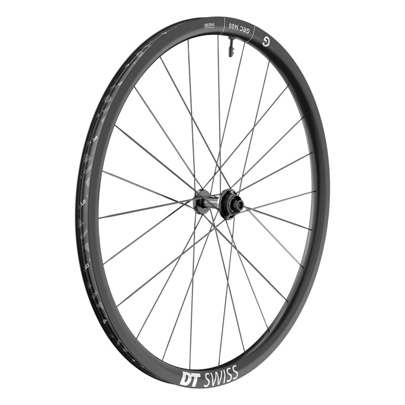 Rueda delantera DT Swiss GRC 1400 DICUT 30 - 700 12 x 100 mm Center-Lock Negra